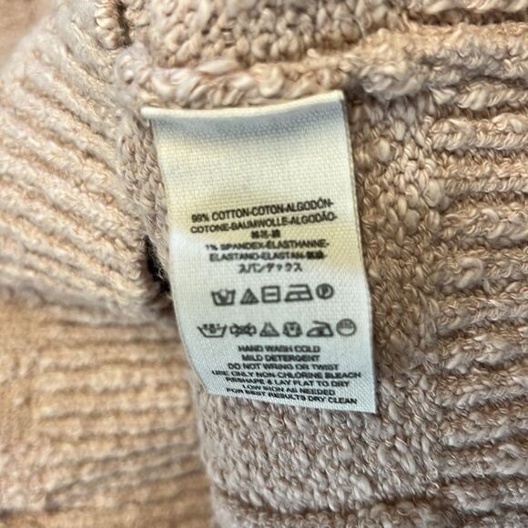 NWT FREE PEOPLE | Ballet Pale Pink Off Shoulder Cable Knit Sweater MEDIUM - Picture 6 of 7